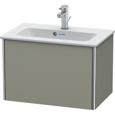 Duravit Xsquare Wall-Mounted Vanity Unit Stone Gray Satin Matt XS406509292